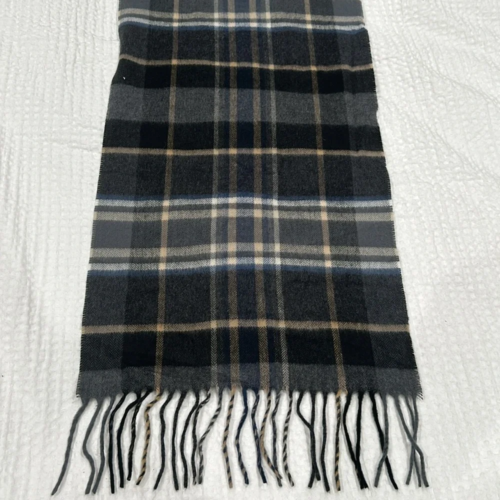 Bloomingdale’s plaid scarf